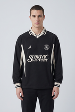 Noir Crest Rugby Shirt Front view | Weezy