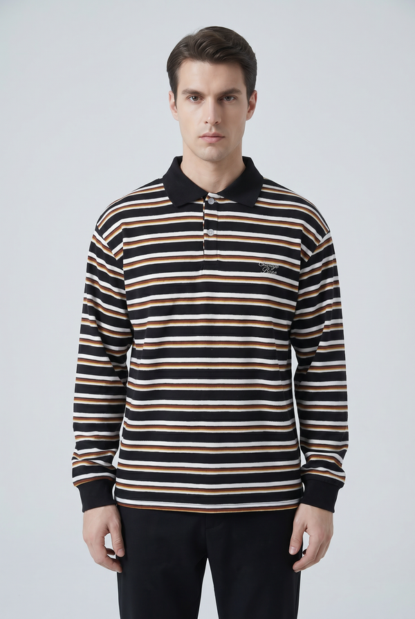 Noir Terrain Rugby Shirt