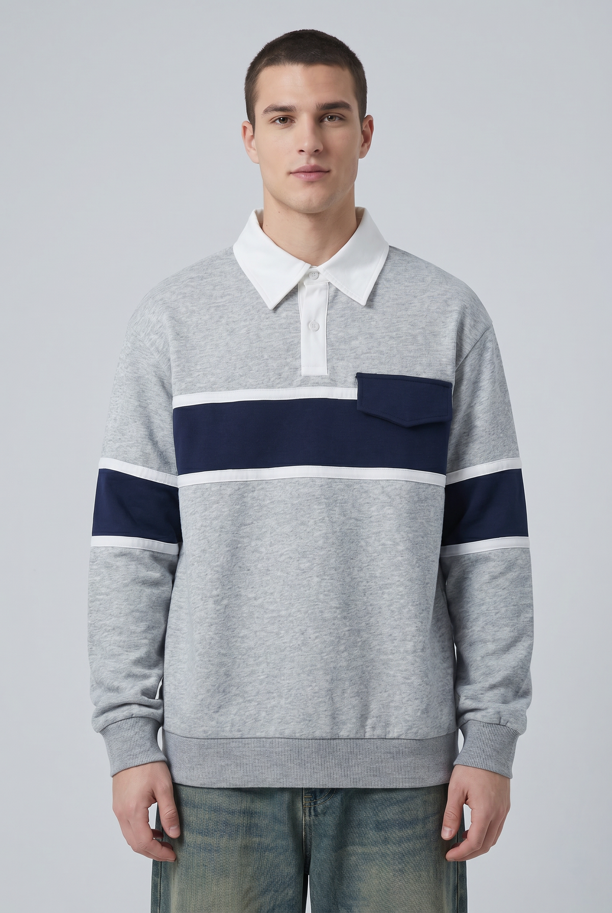 Ash Block Rugby Shirt