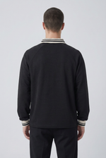 Noir Crest Rugby Shirt Back view | Weezy