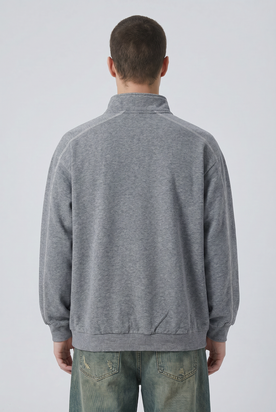 Slate Standard Polo Shirt Back view | Weezy