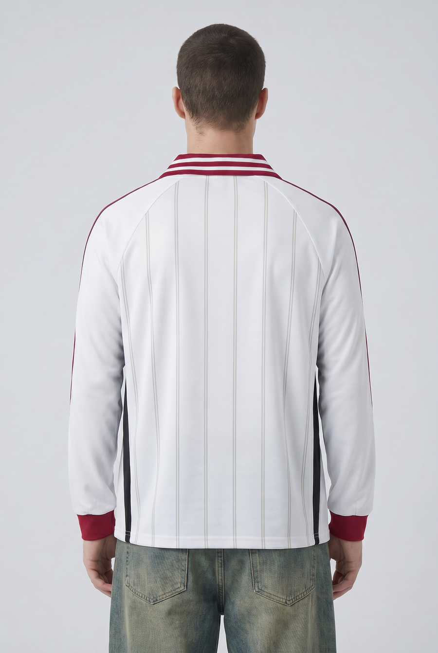 Chalk League Rugby Shirt Back view | Weezy