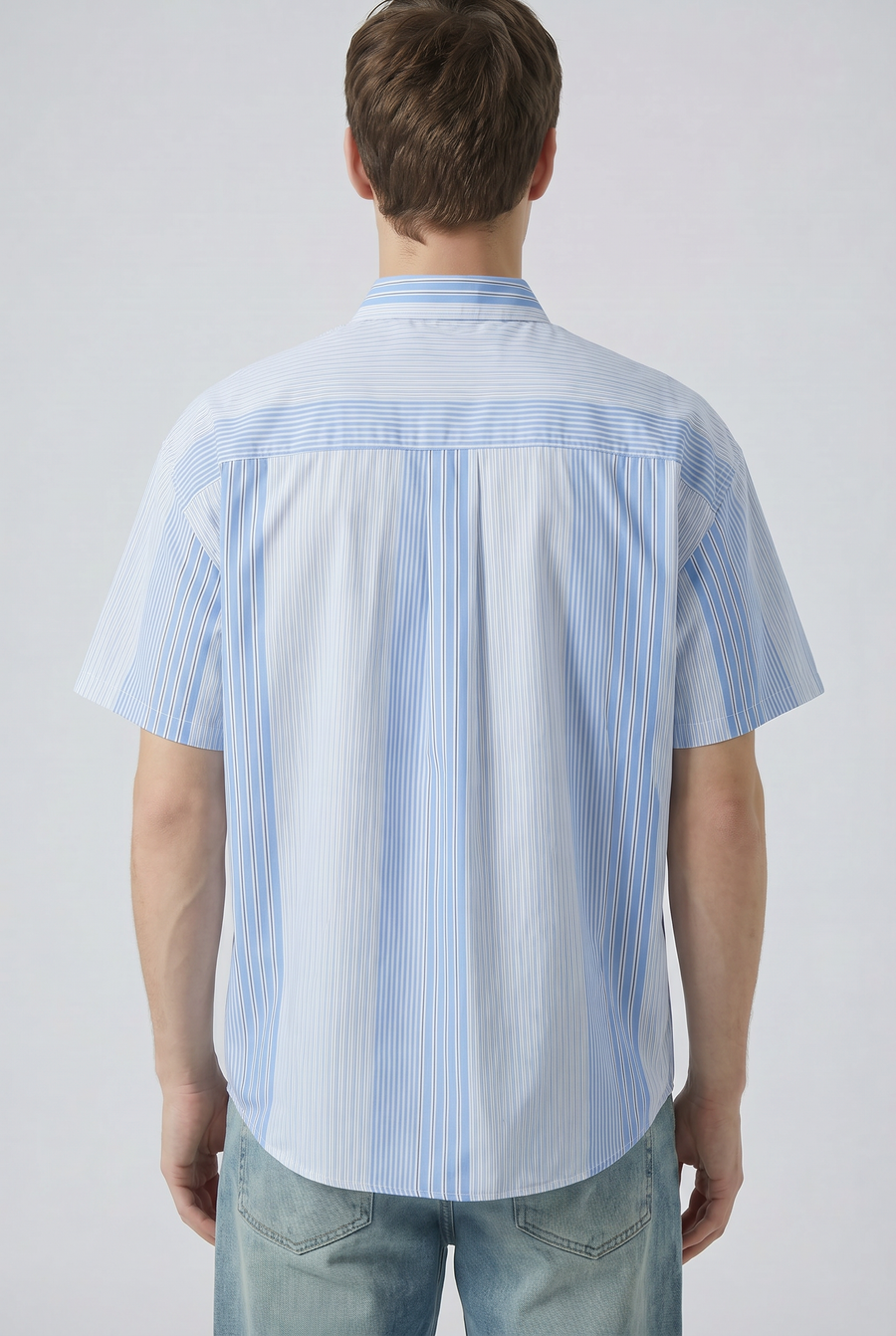 Sky Stripe Shirt Detail view | Weezy