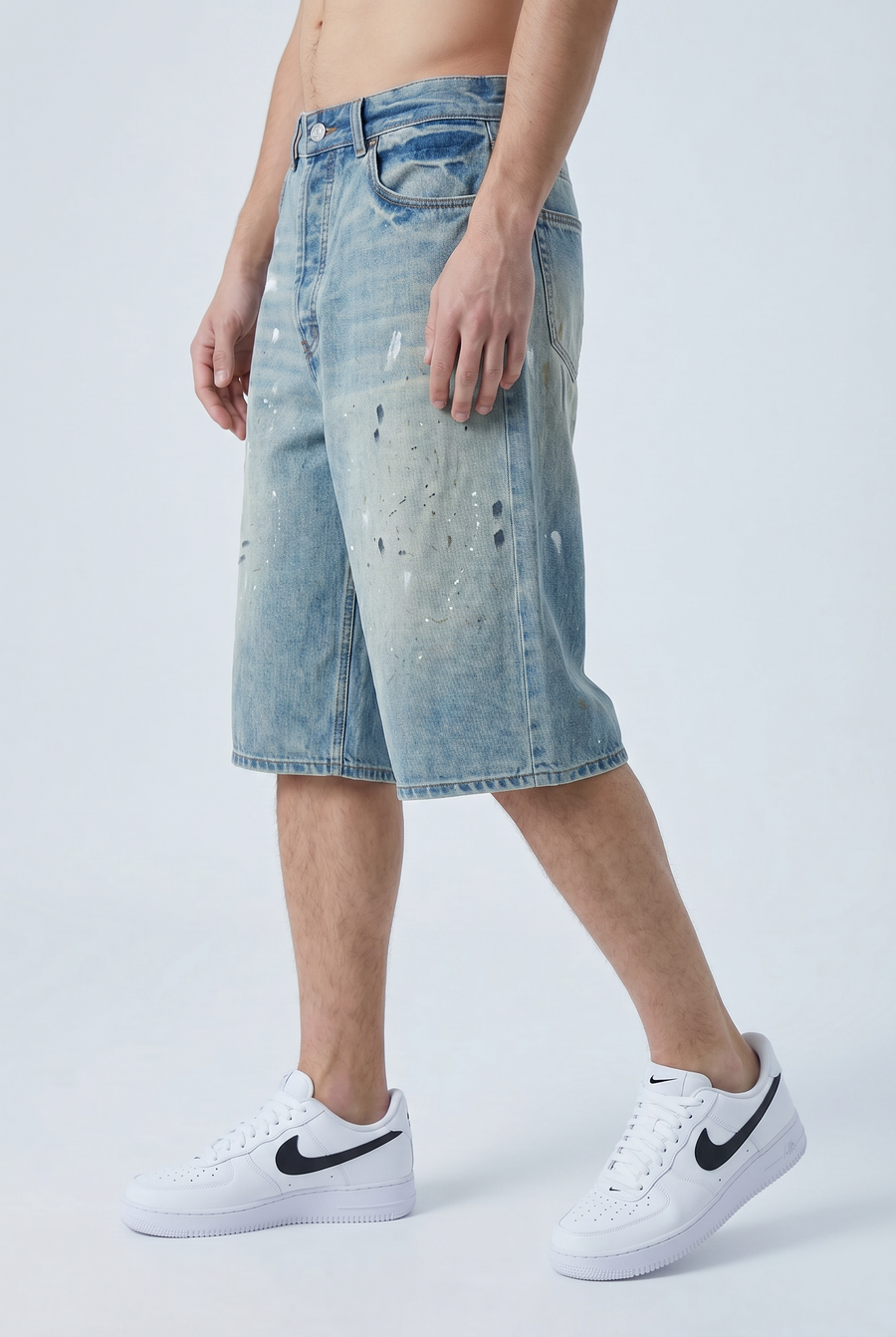 Chalk Wreck Jorts Side view | Weezy