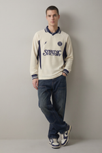 Chalk Academy Rugby Shirt Side view | Weezy