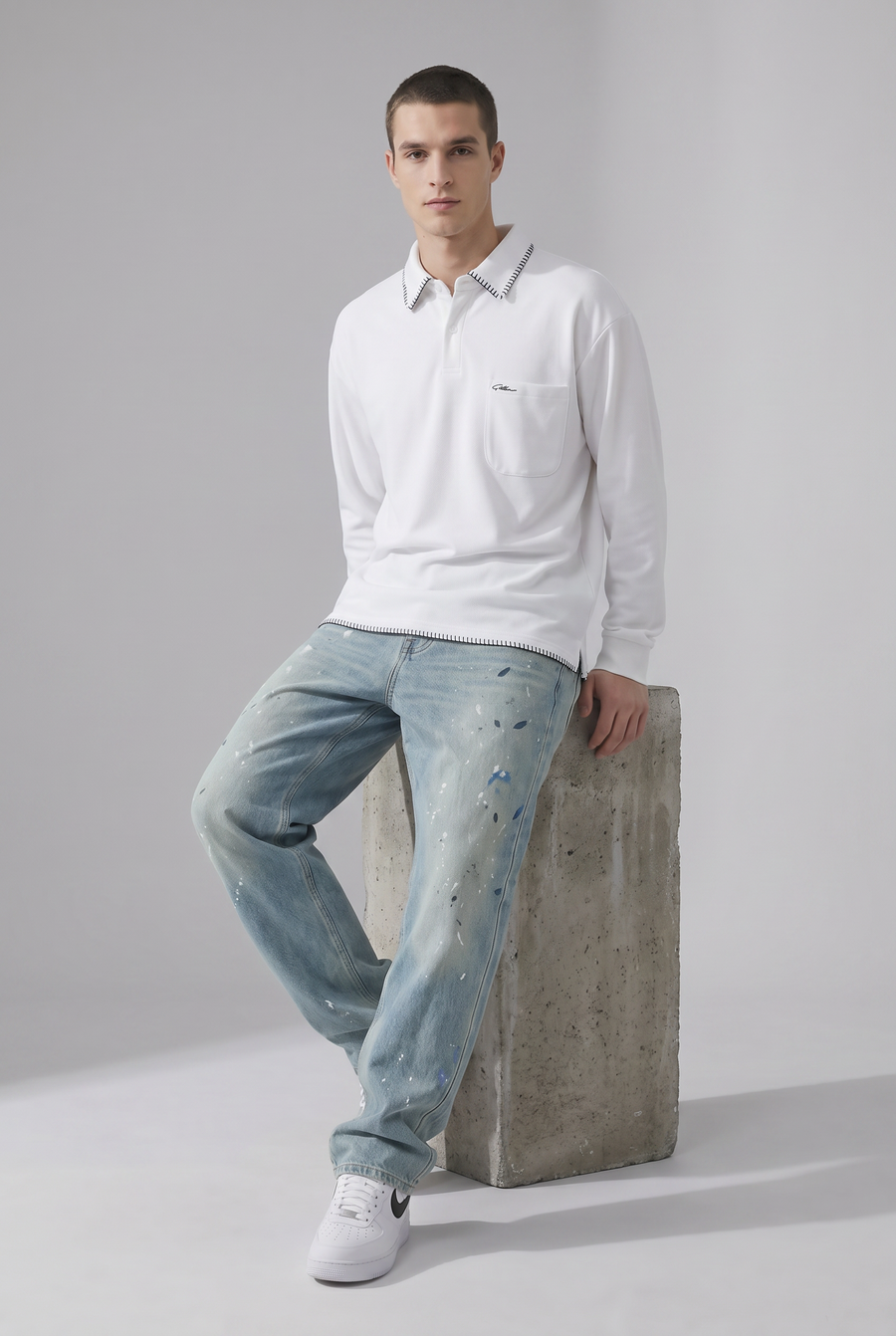 Ghost Classic Polo Shirt Side view | Weezy