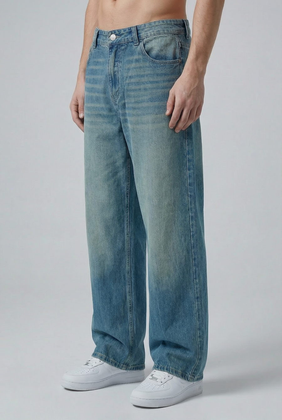 Indigo Drift Jeans Side view | Weezy