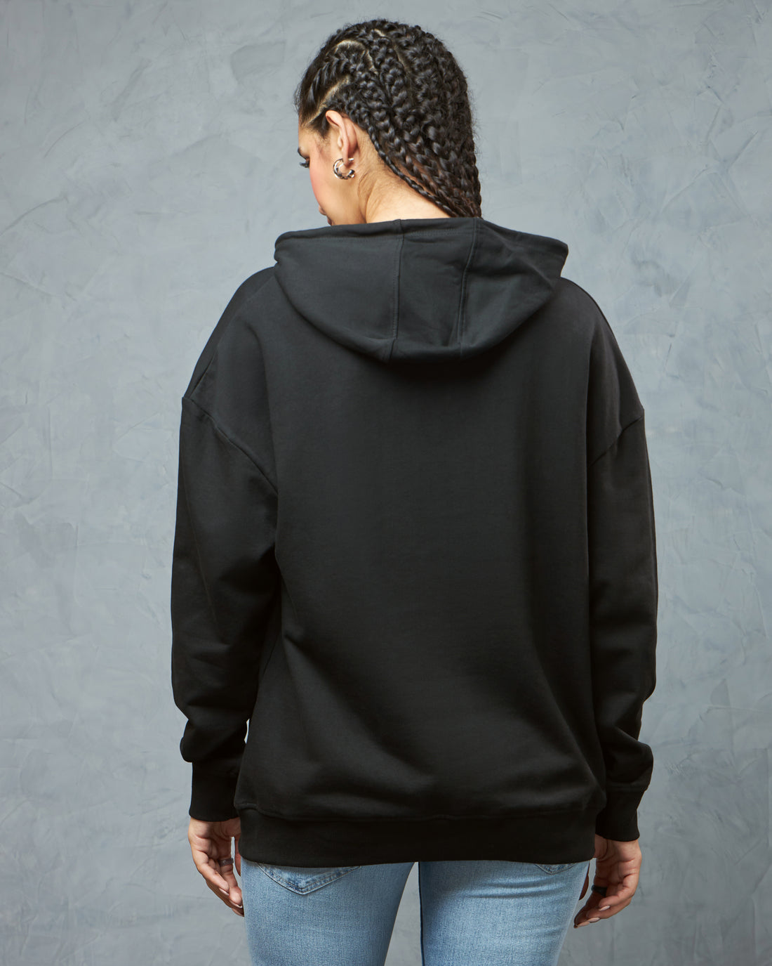 Premium Jet Black Oversized Hoodie