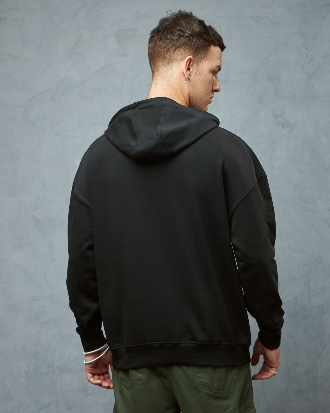 Premium Jet Black Oversized Hoodie