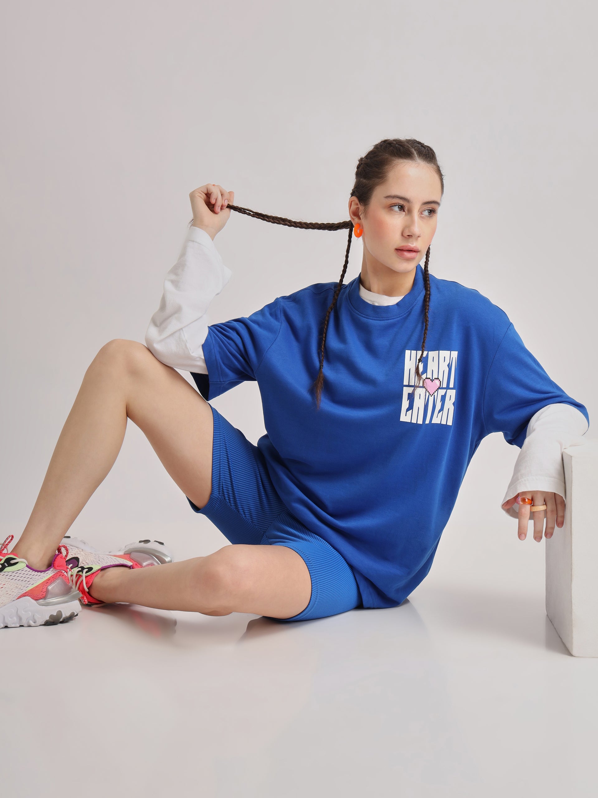 Imperial Blue Heart Eater Oversized T-Shirt