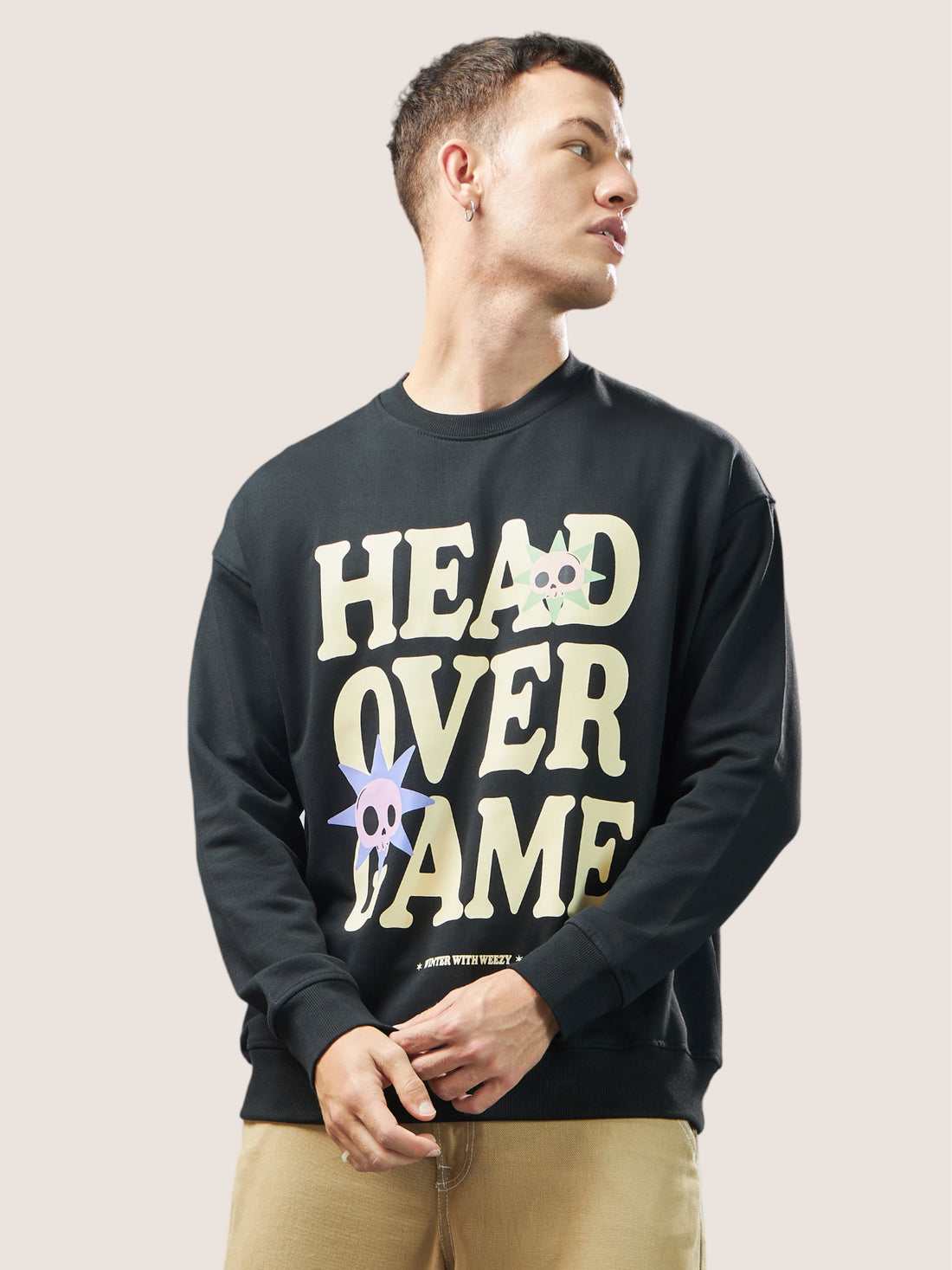 Jet Black Head Over Game Sweatshirt