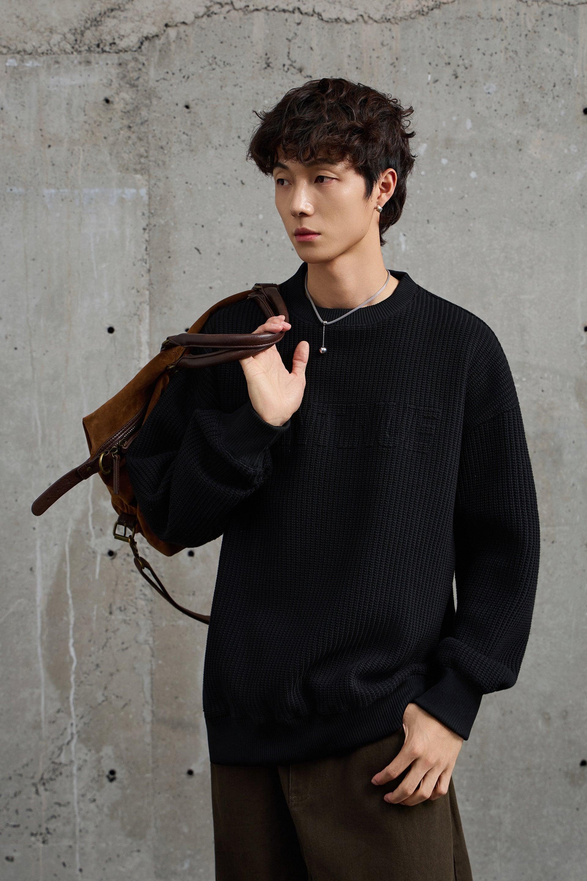 Continue Stockinette Black Sweatshirt