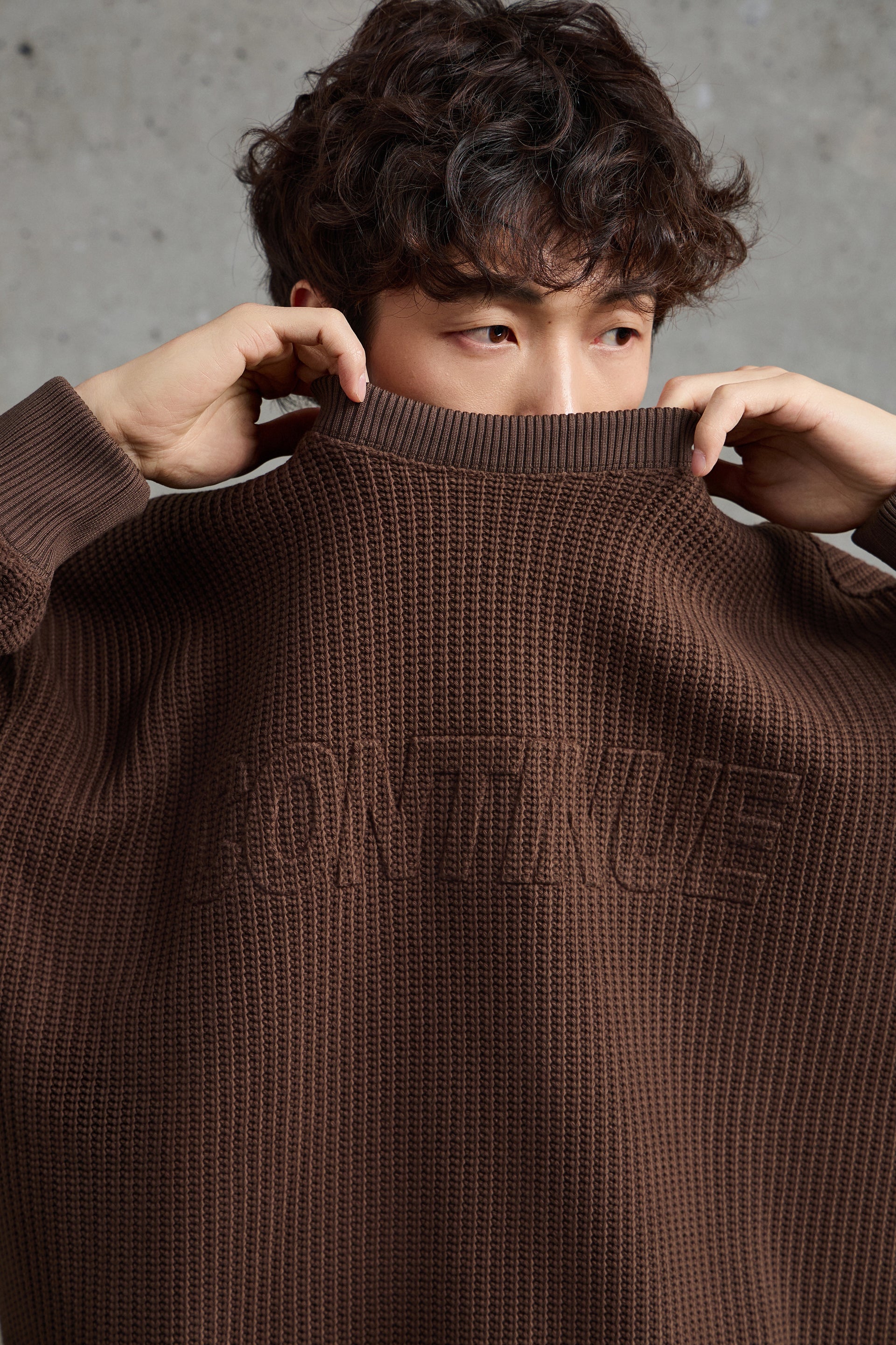 Continue Stockinette Chocolate Brown Sweatshirt