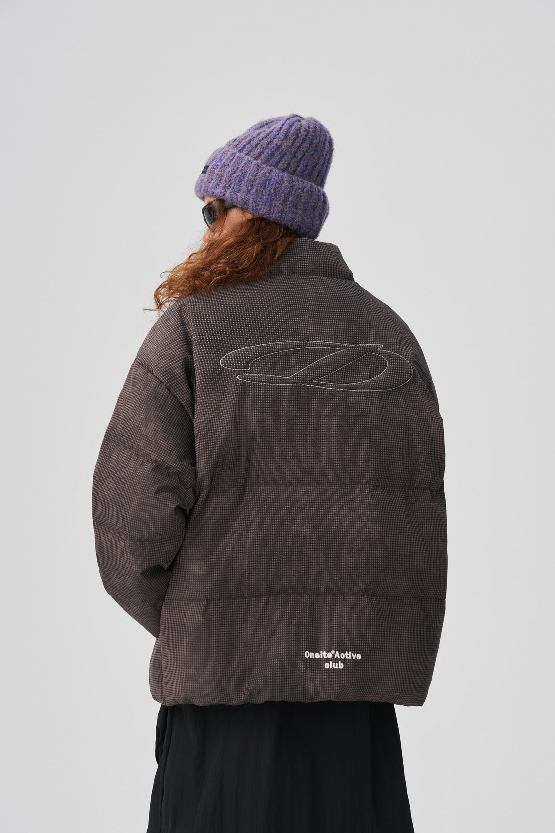 Espresso Brown Pixel Check Jacket