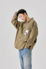 Beige Structure Overshirt Lifestyle view | Weezy