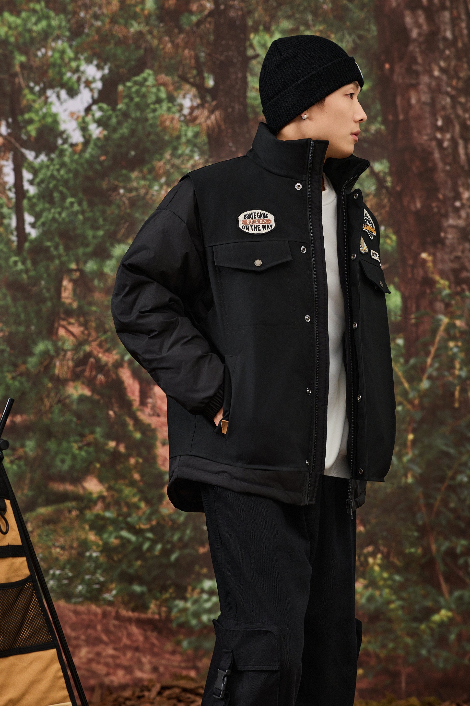 Black Utility Field Jacket
