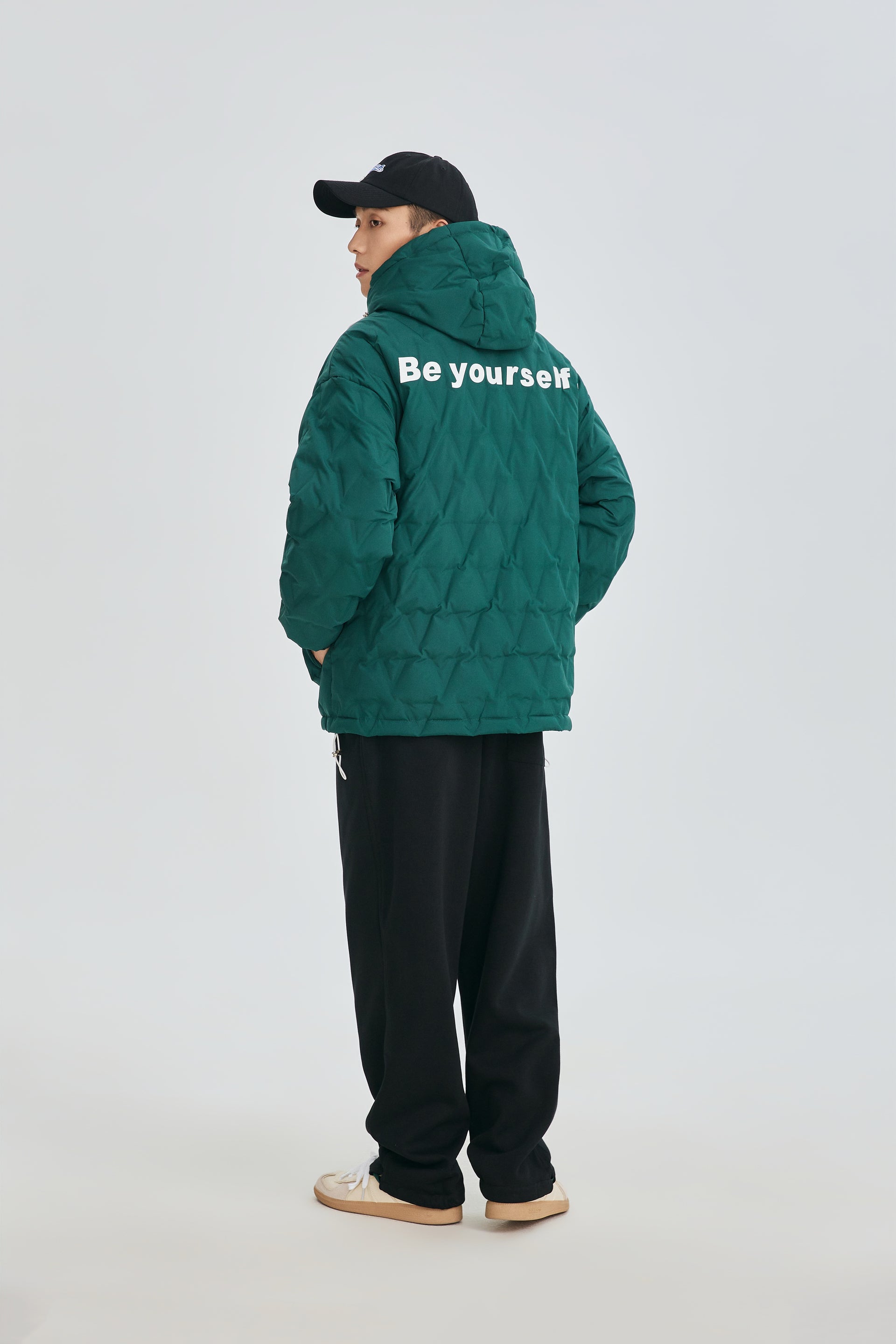 Pine Green Quilted Puffer Jacket