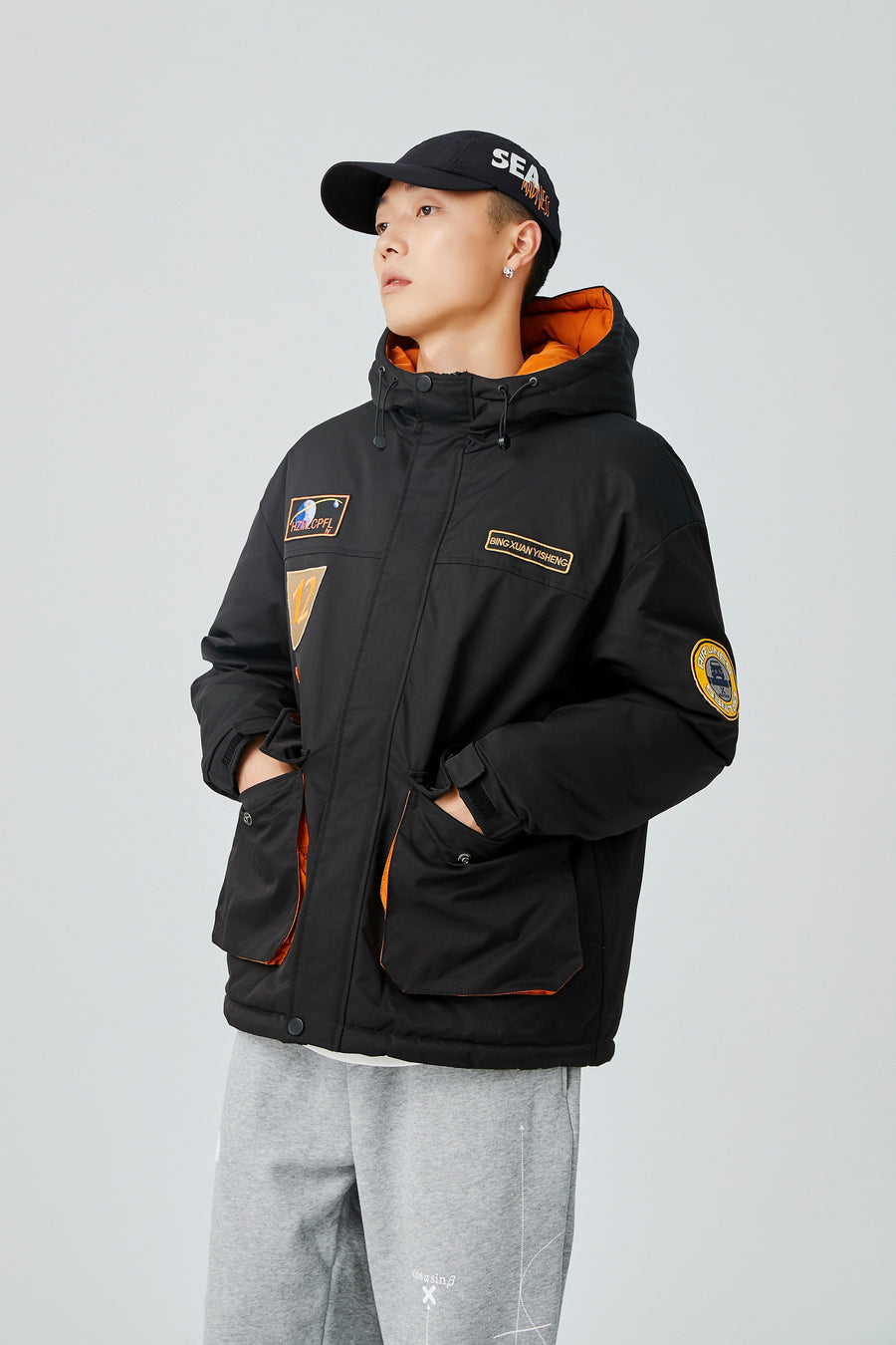 Orbit Patch Utility Jacket Detail view | Weezy