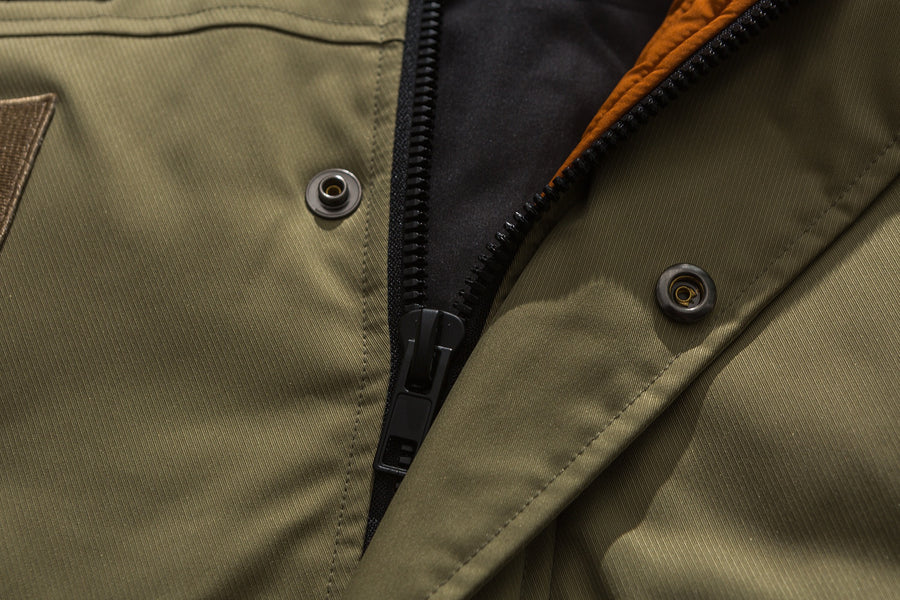 Beige Patch Utility Jacket Flat lay | Weezy