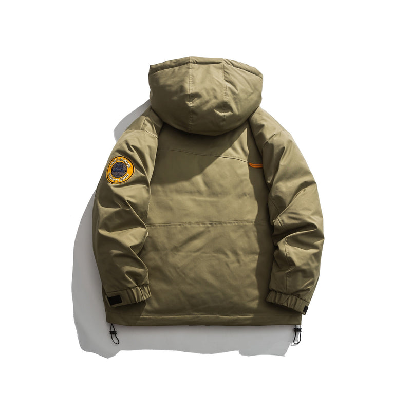 Beige Patch Utility Jacket View 18 | Weezy