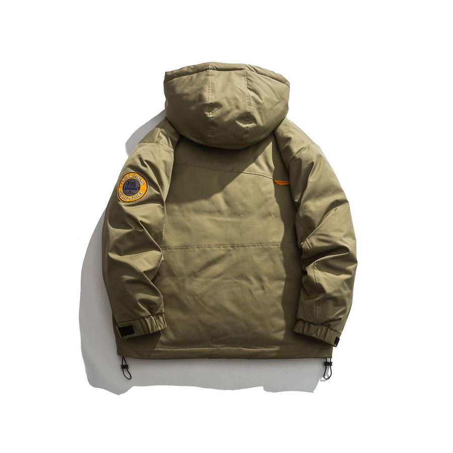Beige Patch Utility Jacket View 18 | Weezy