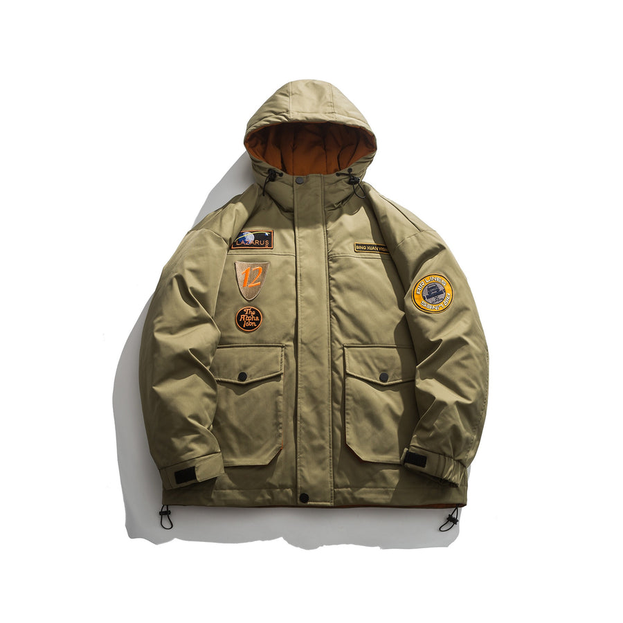 Beige Patch Utility Jacket View 19 | Weezy