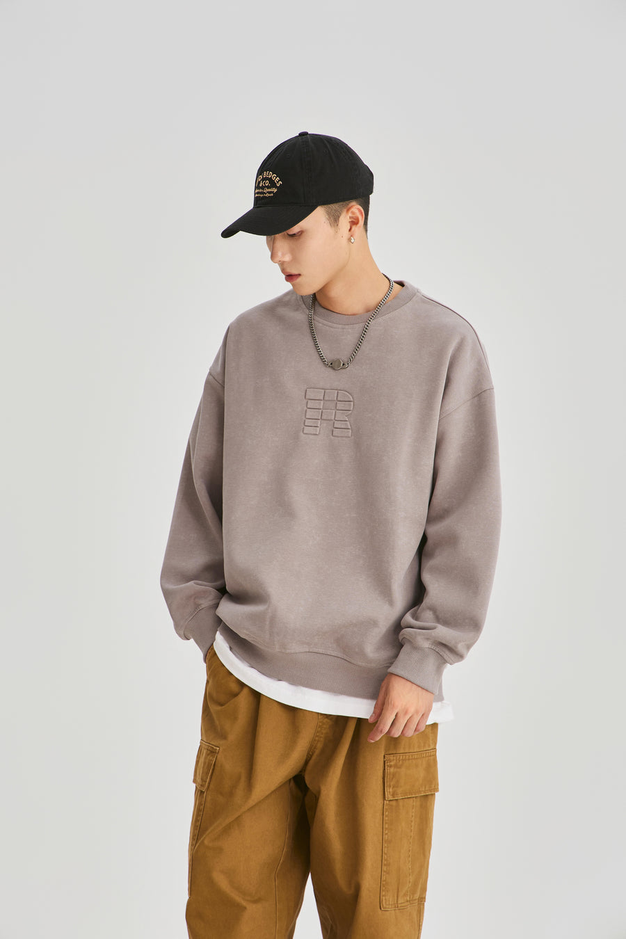 Stone Washed Maple Sweatshirt Side view | Weezy