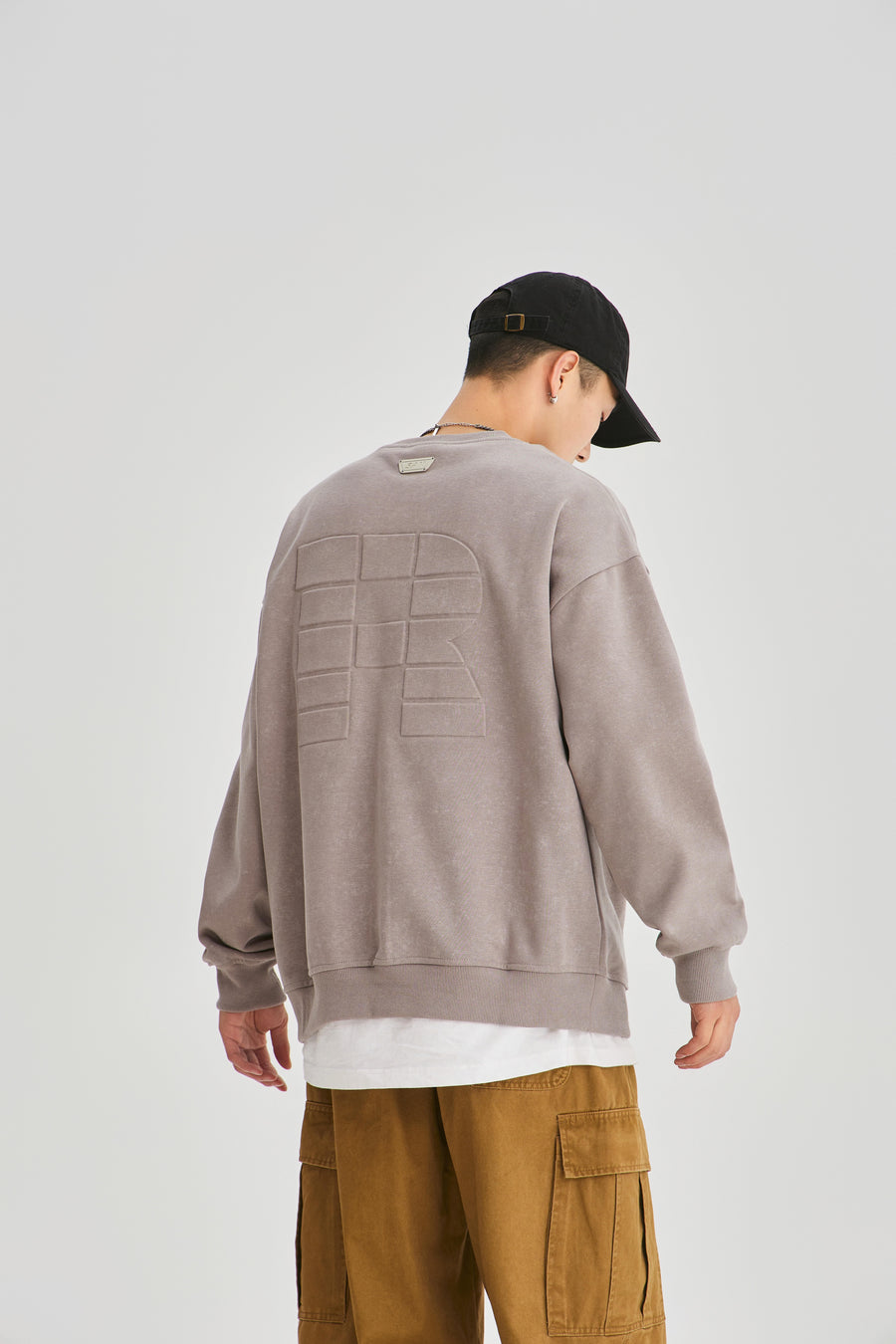 Stone Washed Maple Sweatshirt Detail view | Weezy
