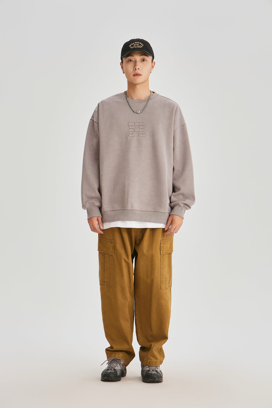 Stone Washed Maple Sweatshirt Flat lay | Weezy