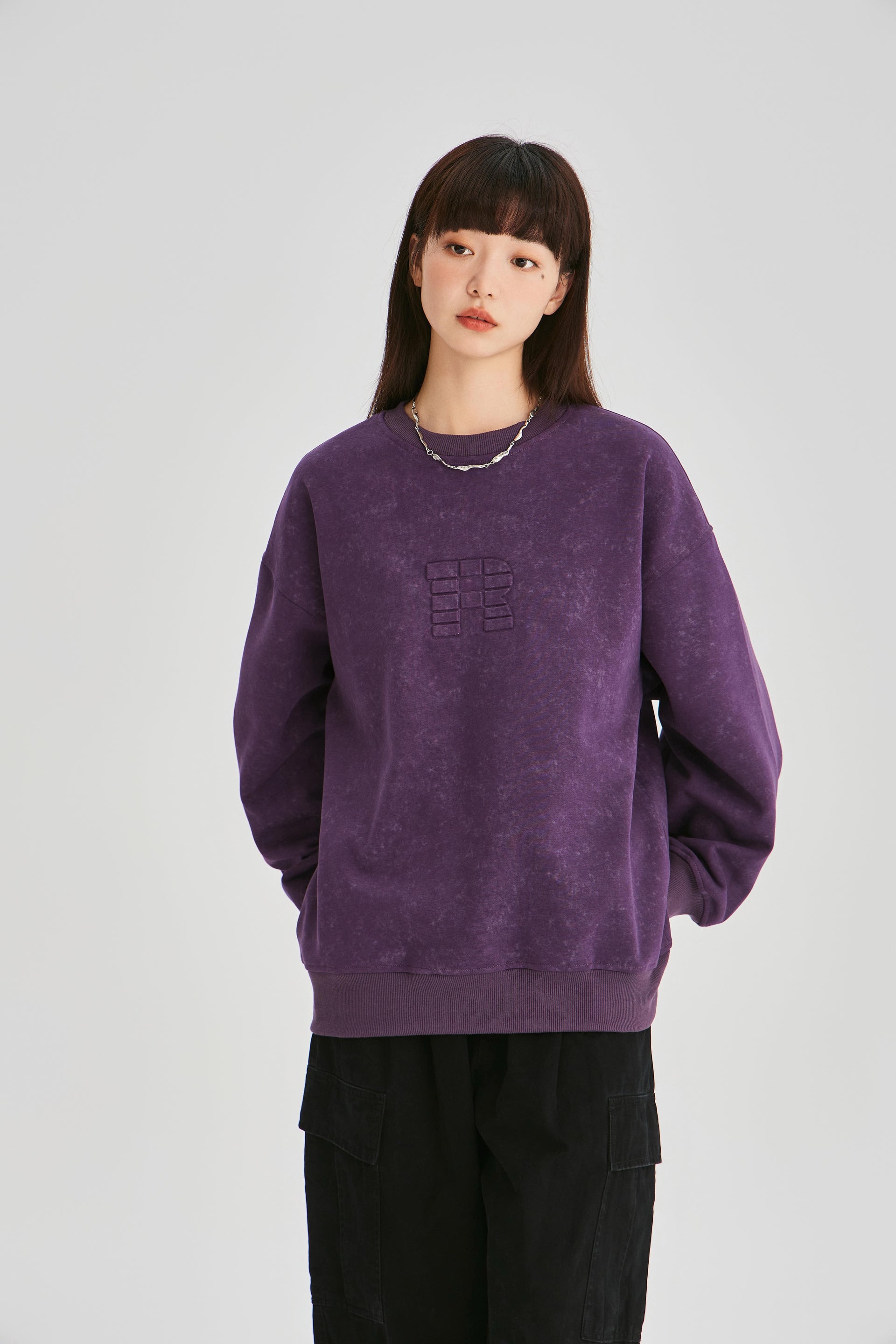 Stone Washed Grape Sweatshirt