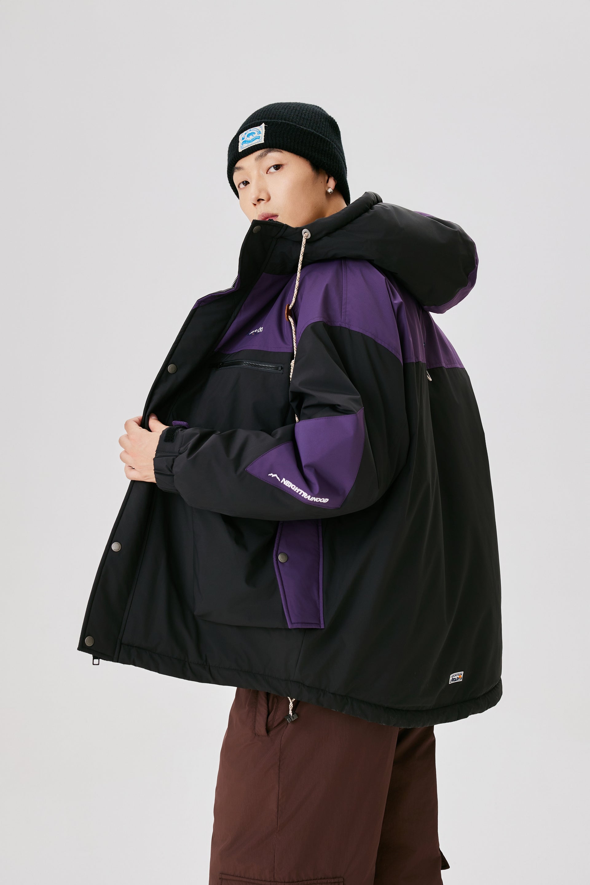 Shadow Plum Utility Parka Jacket