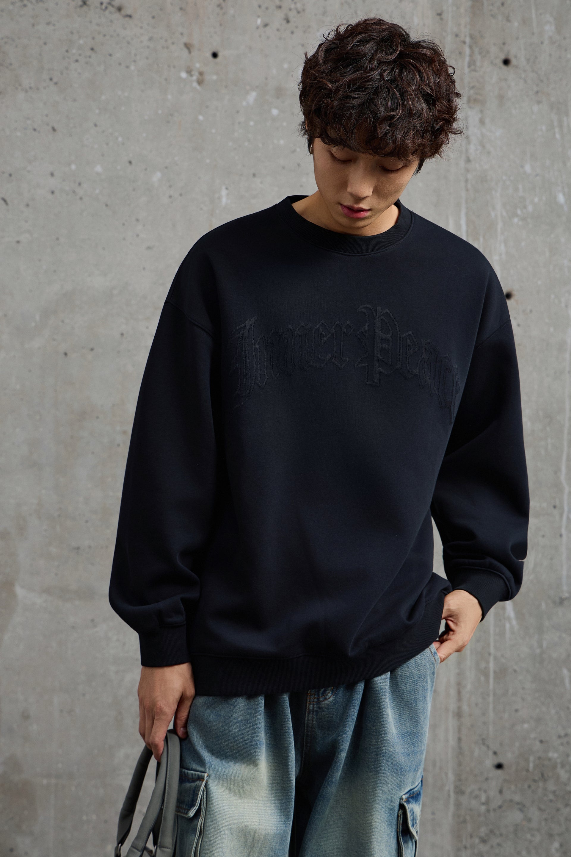 Inner Peace Jet Black Sweatshirt