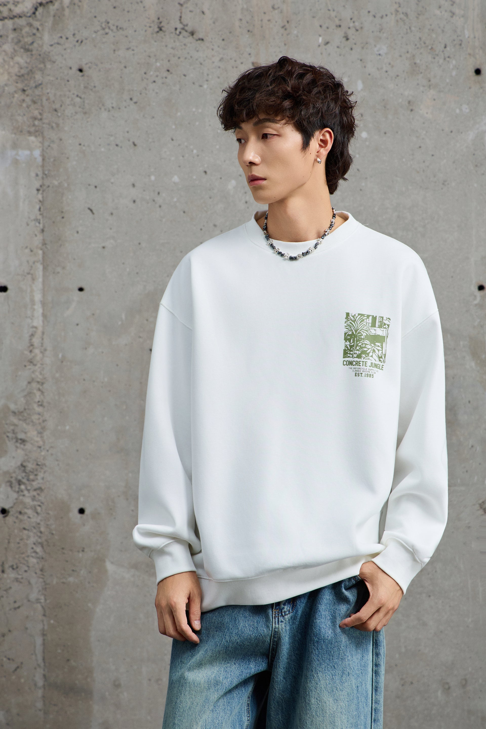 Concrete Roots Snow White Sweatshirt