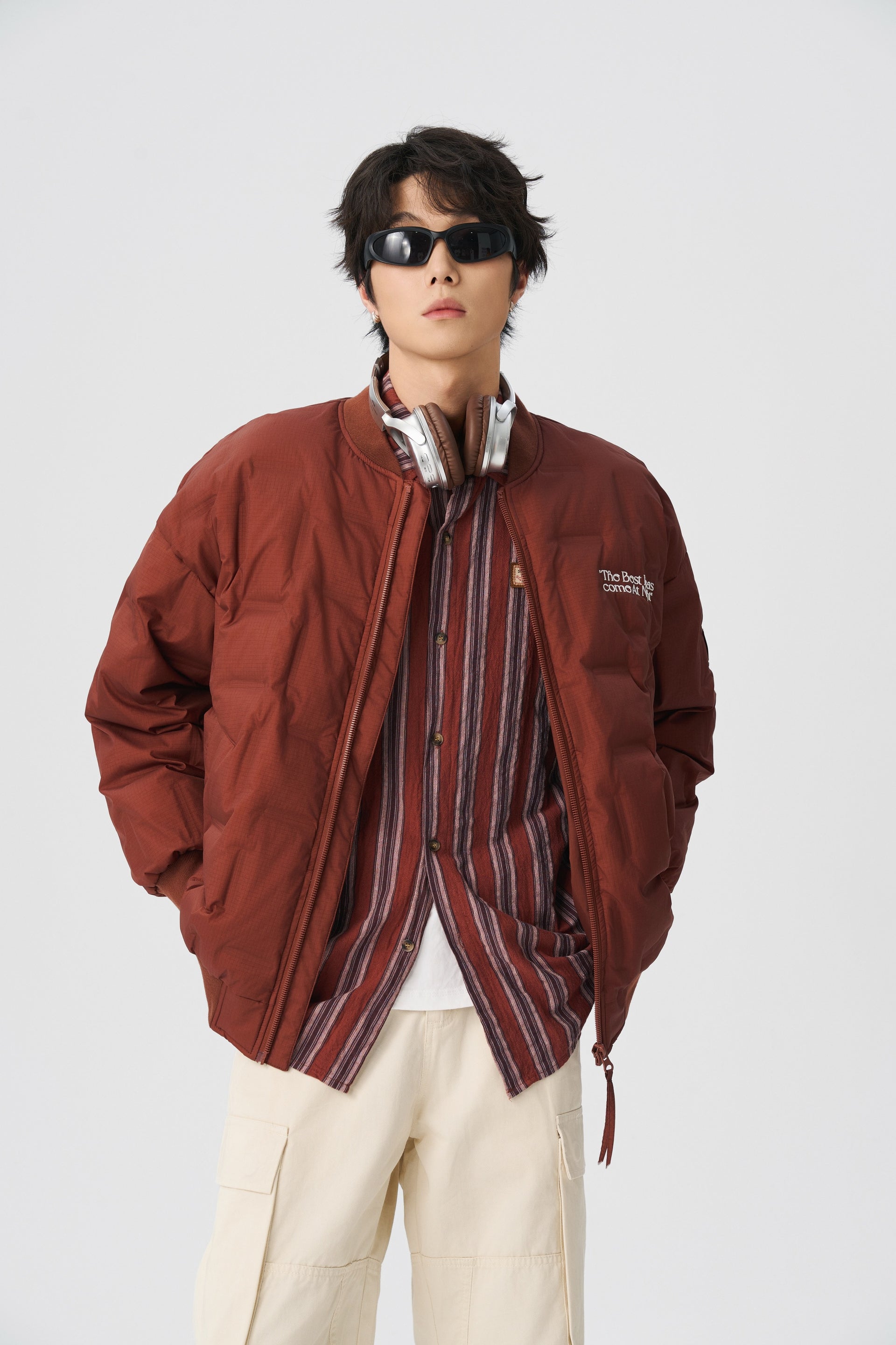 Brick Rust Grid Puffer Bomber