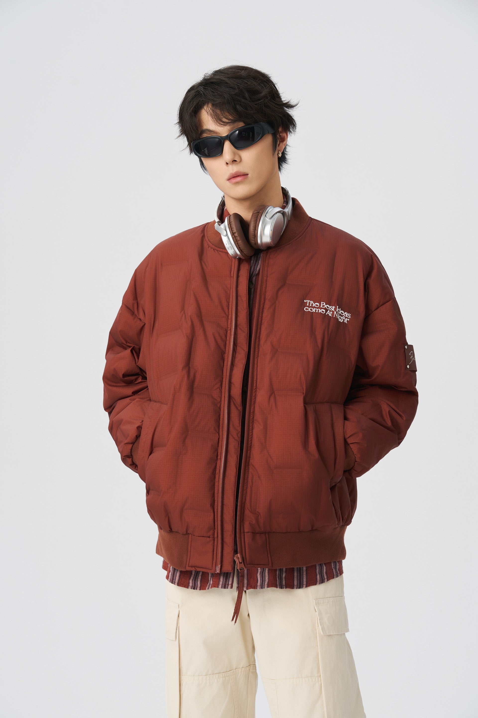 Brick Rust Grid Puffer Bomber