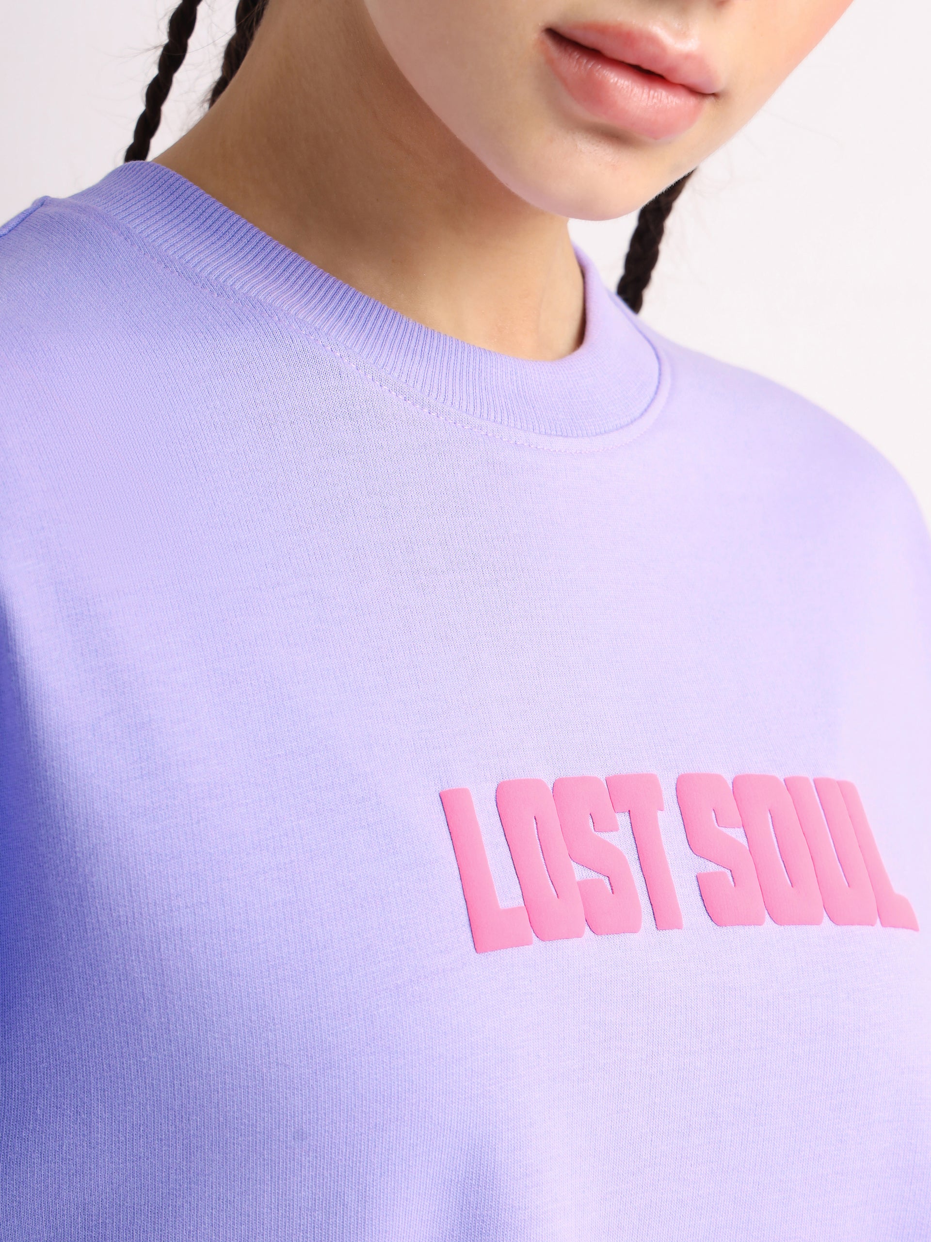 Lilac Lost Soul Oversized T-Shirt