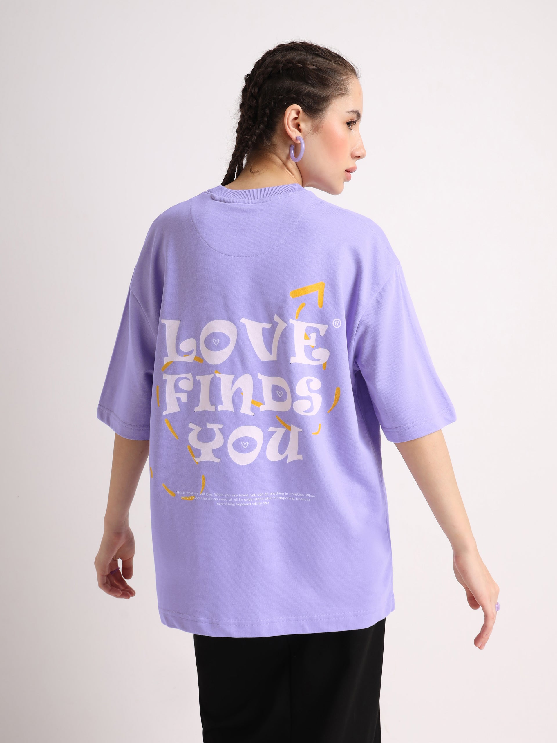 Lilac Love Finds You Oversized T-Shirt