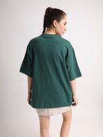 Emerld Green Love Over Rage Oversized T-Shirt Model view | Weezy
