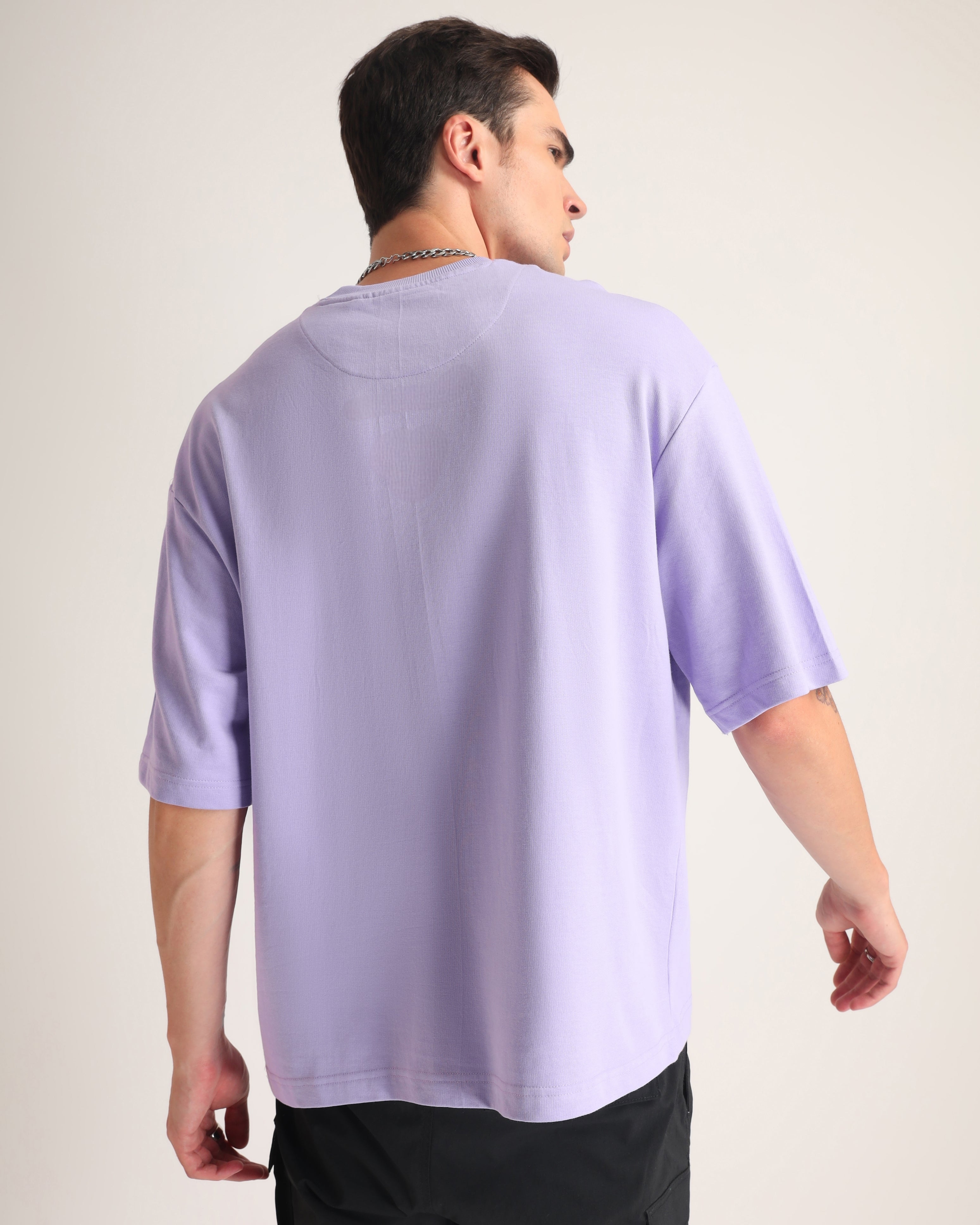 Lavender Premium Cotton Oversized T-shirt