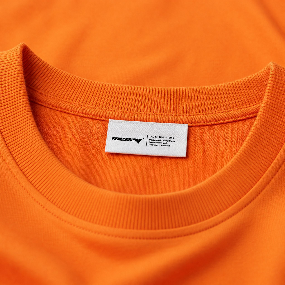 Ribbed crew neck and woven Weezy label of this Change Is Constant T-Shirt