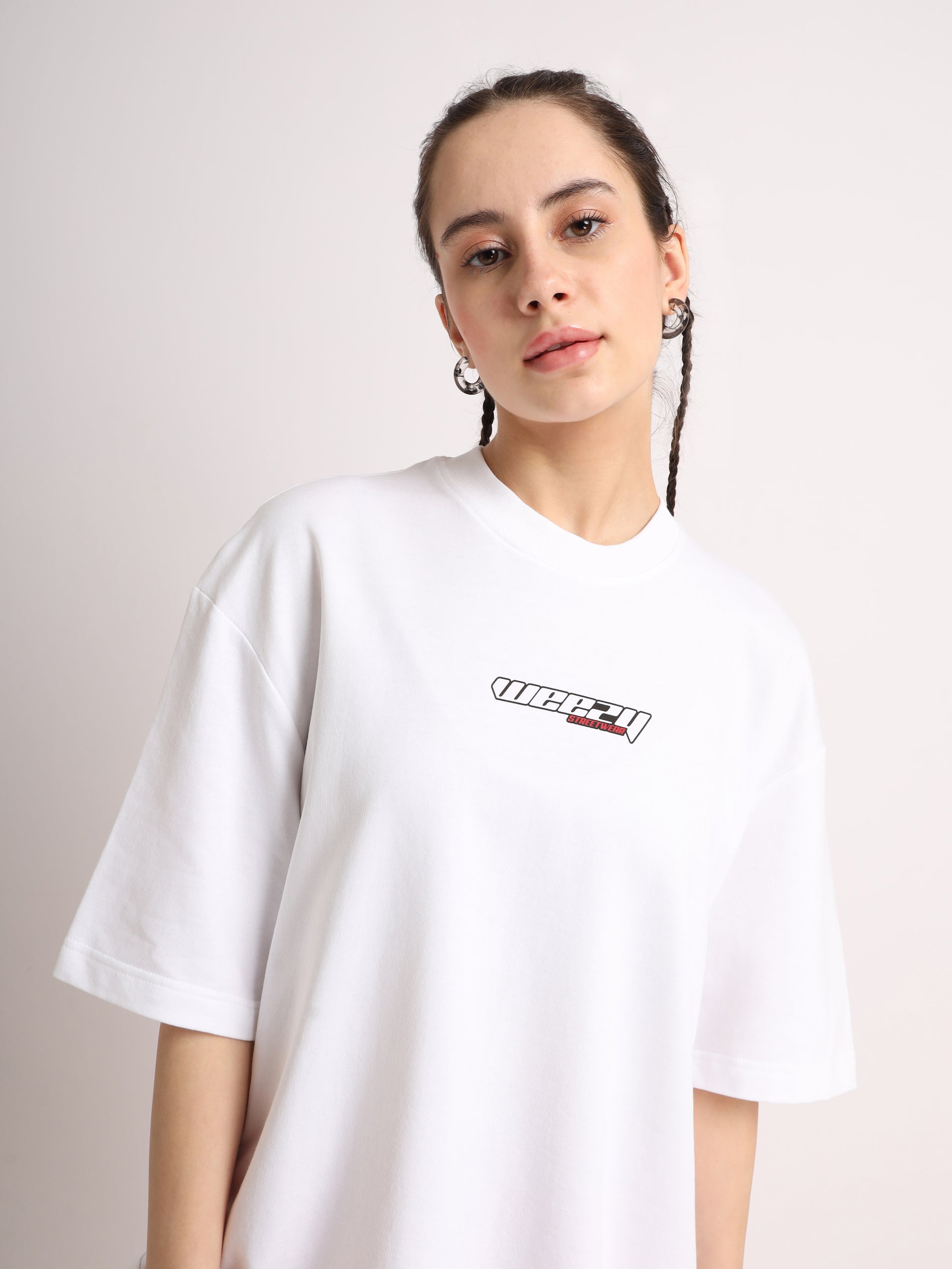 White Ramen Power Oversized T-Shirt