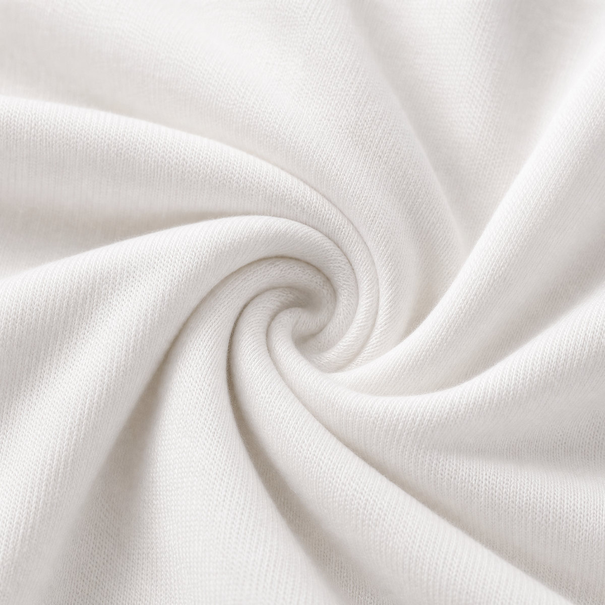 Close up of the 240 GSM cotton polyester fabric of this La Dolce Vita T-shirt