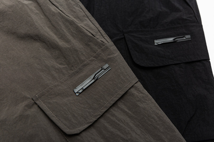 Ash Grey Utility Cargo Pants Flat lay | Weezy