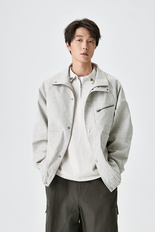 Relaxed Fit White Jacket Front view | Weezy