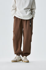 Chocolate Brown Jogger Pants Flat lay | Weezy