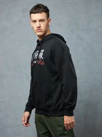 Jet Black Asura Hoodie Lifestyle view | Weezy