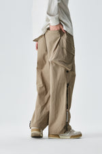 Beige Urban Drifter Utiliity Cargo Pants Flat lay | Weezy