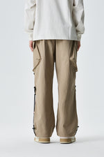 Beige Urban Drifter Utiliity Cargo Pants Back view | Weezy