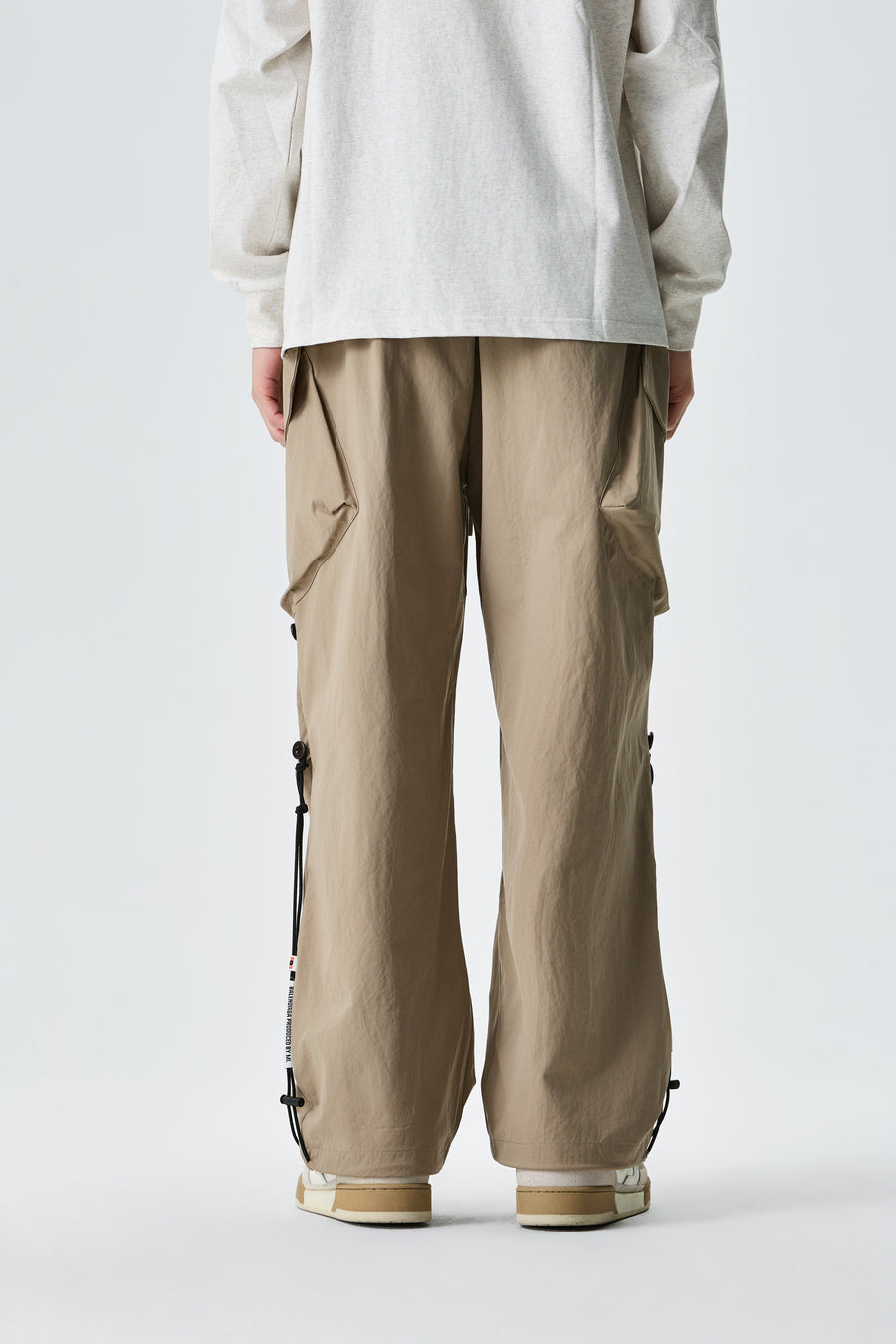 Beige Urban Drifter Utiliity Cargo Pants Back view | Weezy