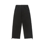 Jet Black Monoframe Relaxed Fit Pants Model view | Weezy
